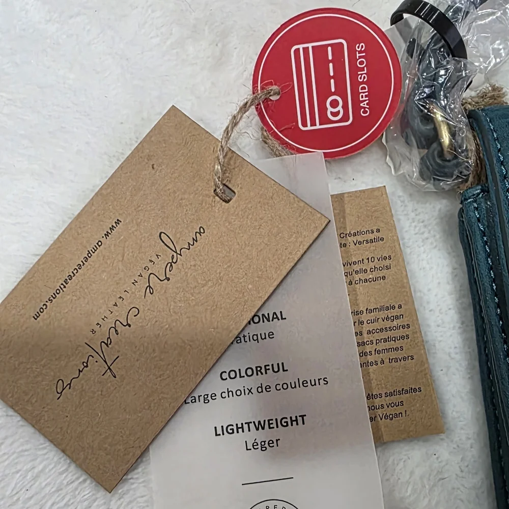 Ampere Creations Teal Soft Vegan leather Crossbody Bag Wallet